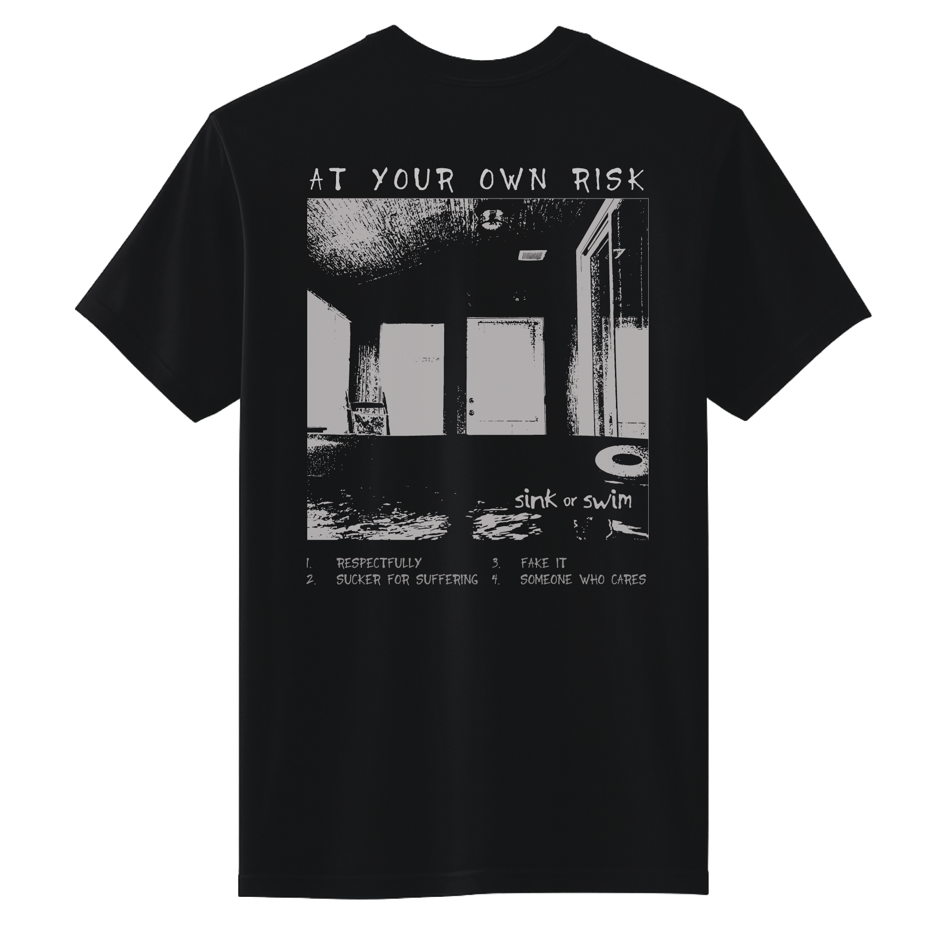 At Your Own Risk Black Tee