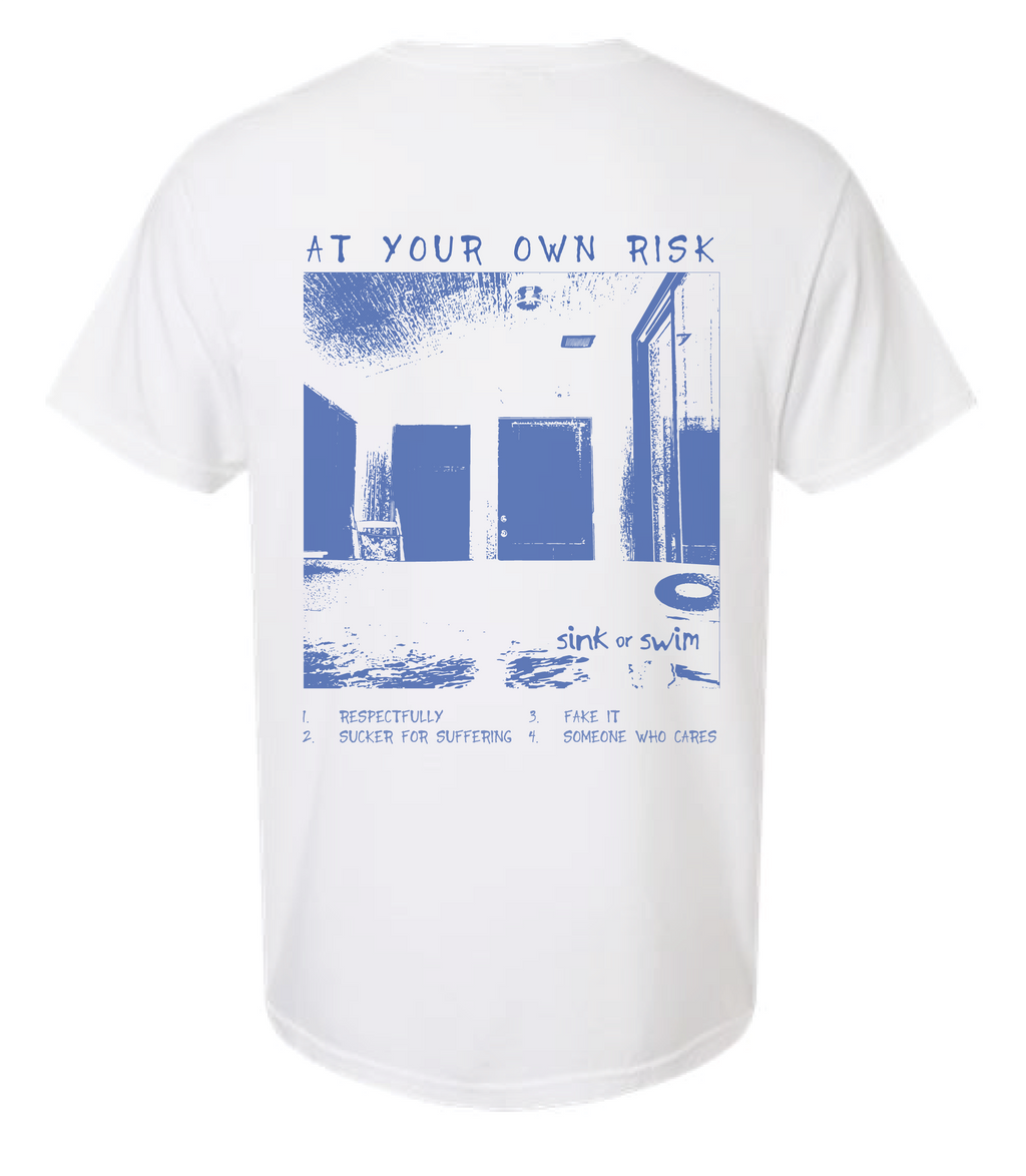 At Your Own Risk White Tee