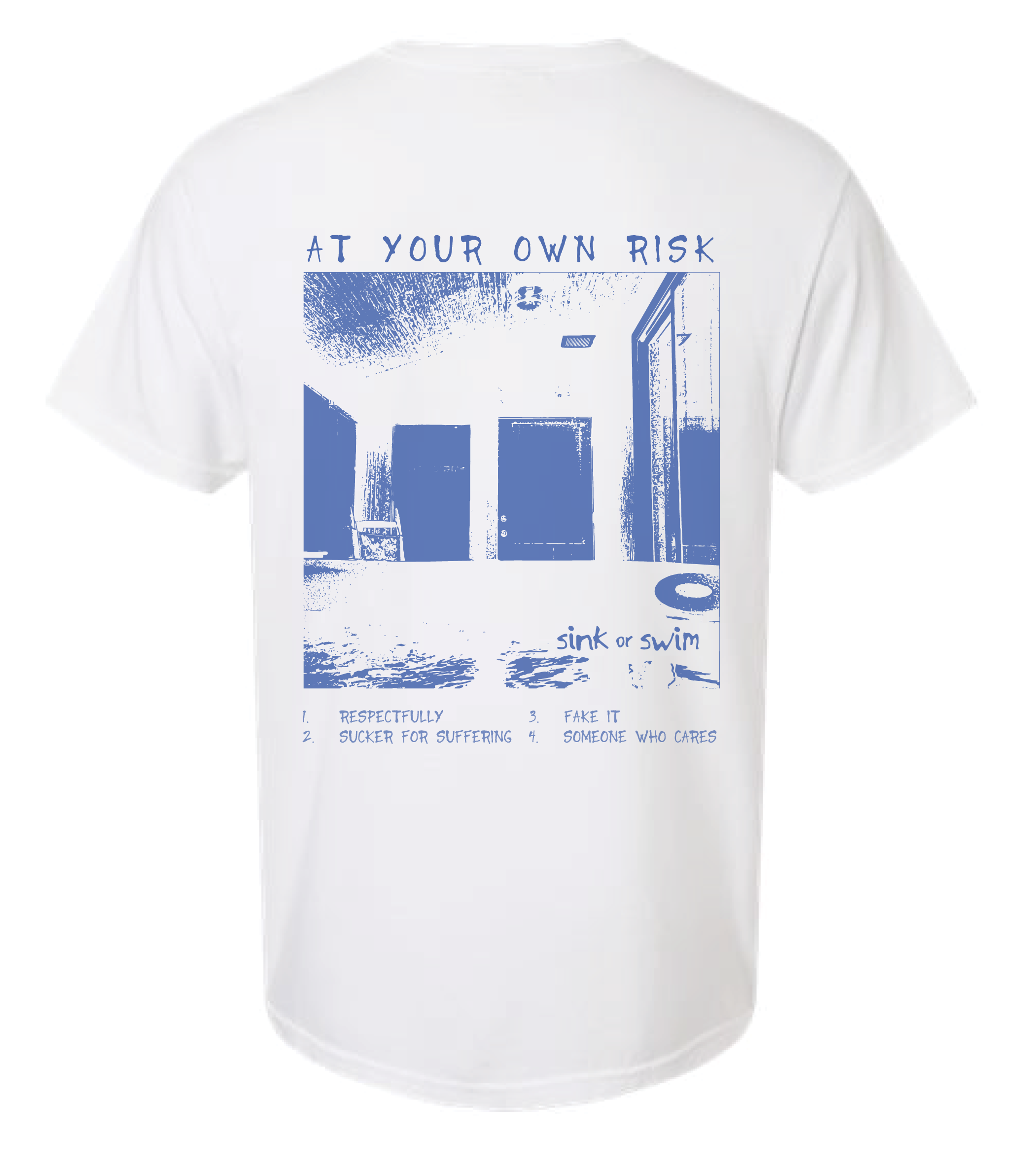 At Your Own Risk White Tee